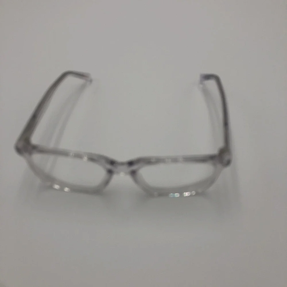 Womens Clear Translucent Frames Zenni Preowned Square 4419623 Used Optical Lense